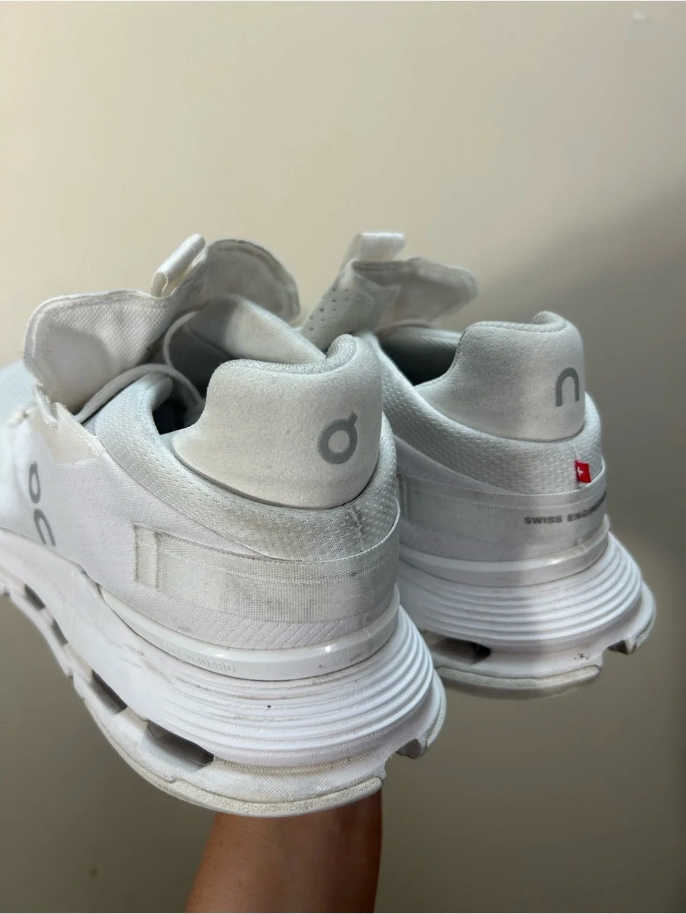 Men’s On Running CloudNova 2 White Running Sneakers Size 11